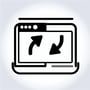 simplistic icon for improved utilization of software